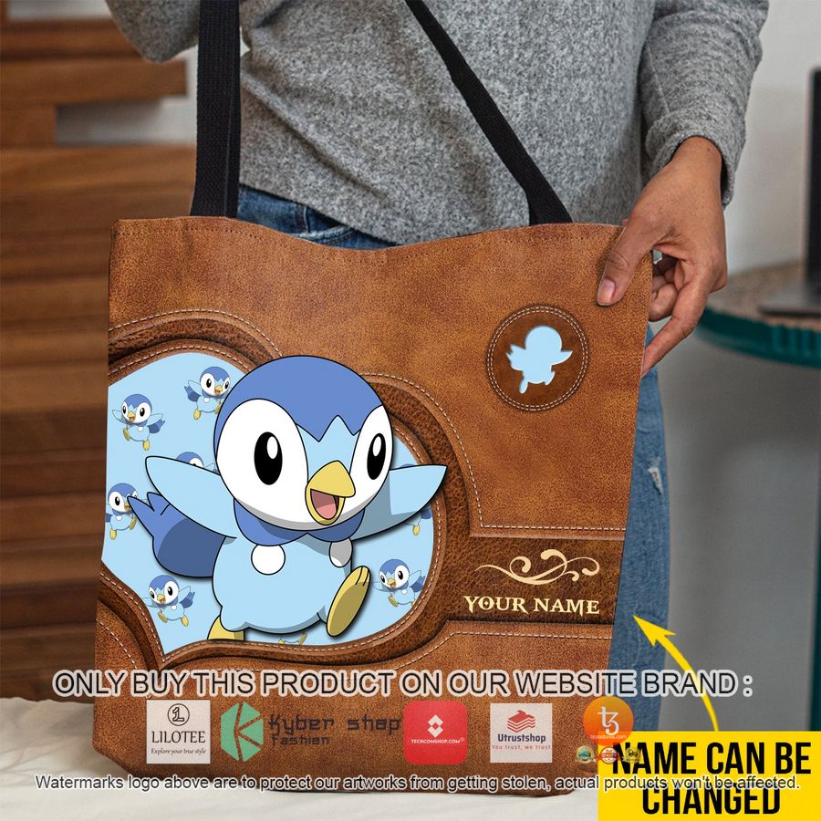 personalized pokemon piplup all over tote bag 1 33665