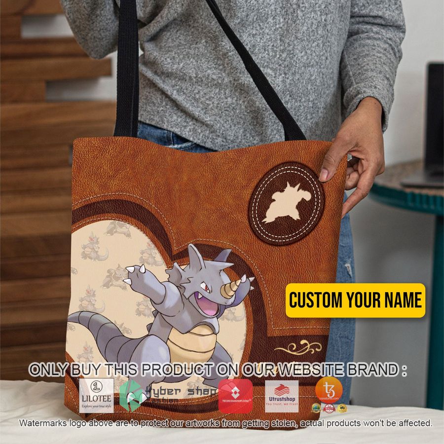 personalized pokemon rhydon all over tote bag 1 50011