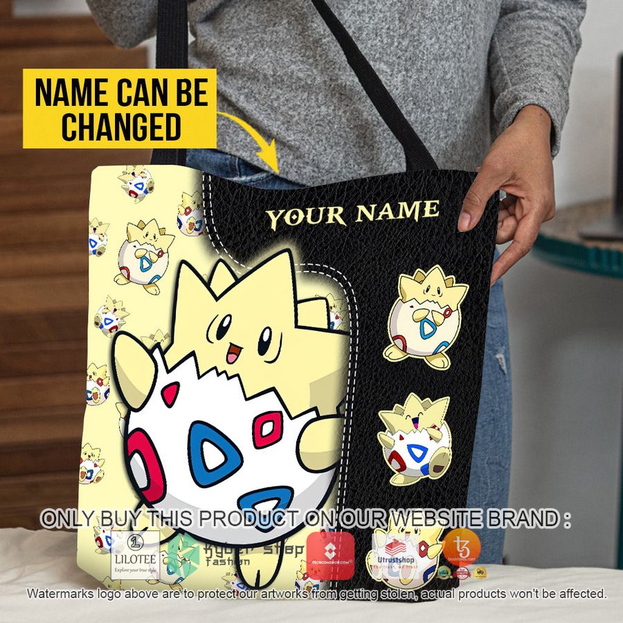 personalized pokemon togepi black all over tote bag 1 20152