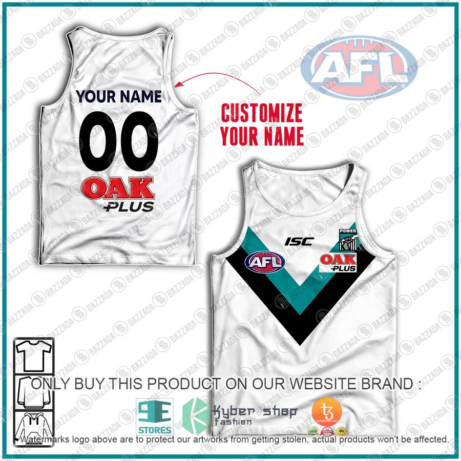 personalized port adelaide elemination final heritage prison bars guernsey oak plus white tank top 1 15579