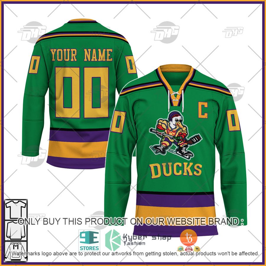 NEW Retro The Mighty Ducks Movie Custom Name Hockey Jersey 7 personalized retro the mighty ducks movie hockey jersey 1 26552