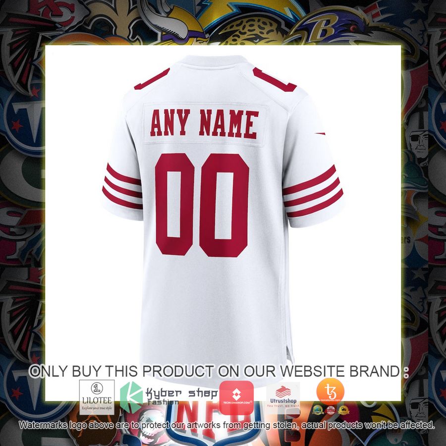 HOT San Francisco 49ers Nike Youth Game White Personalized Football Jersey 3 personalized san francisco 49ers nike youth game white football jersey 3 41688