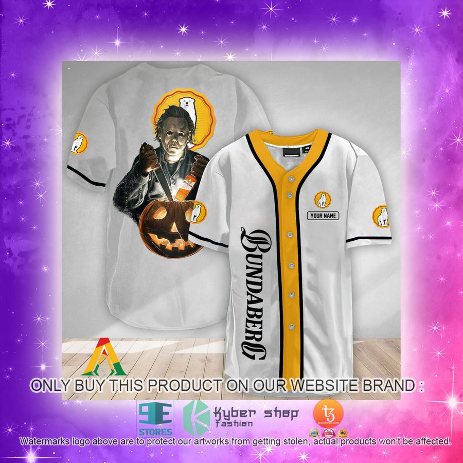 NEW Personalized Scary Michael Myers Pumpkin Bundaberg Baseball Shirt 4 personalized scary michael myers pumpkin bundaberg baseball jersey 4 98319