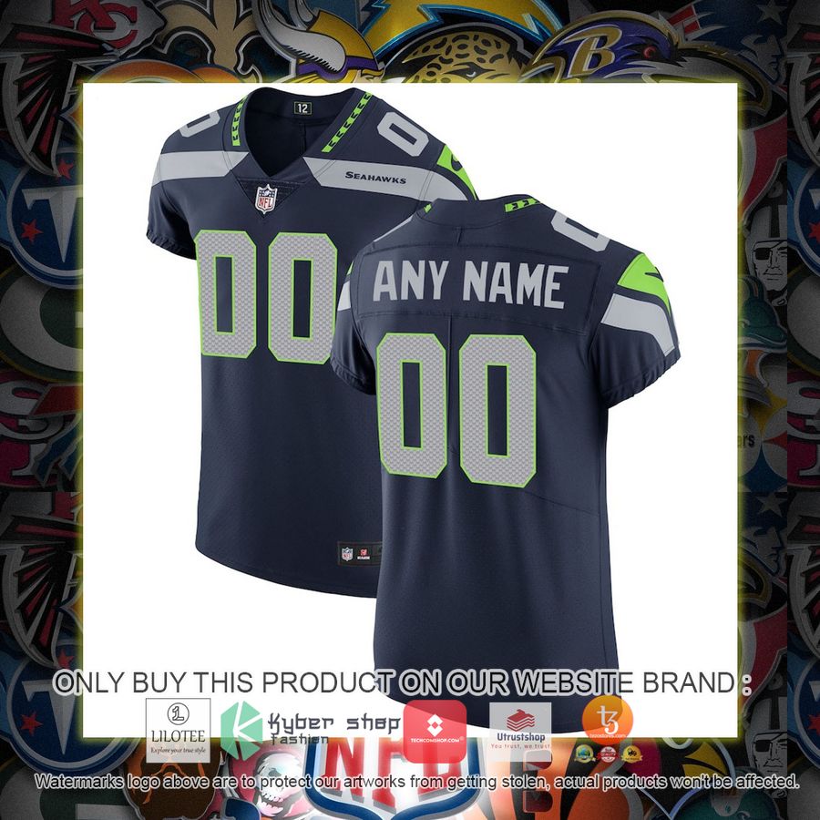 HOT Seattle Seahawks Nike Vapor Untouchable Elite College Navy Personalized Football Jersey 7 personalized seattle seahawks nike vapor untouchable elite college navy football jersey 1 79379