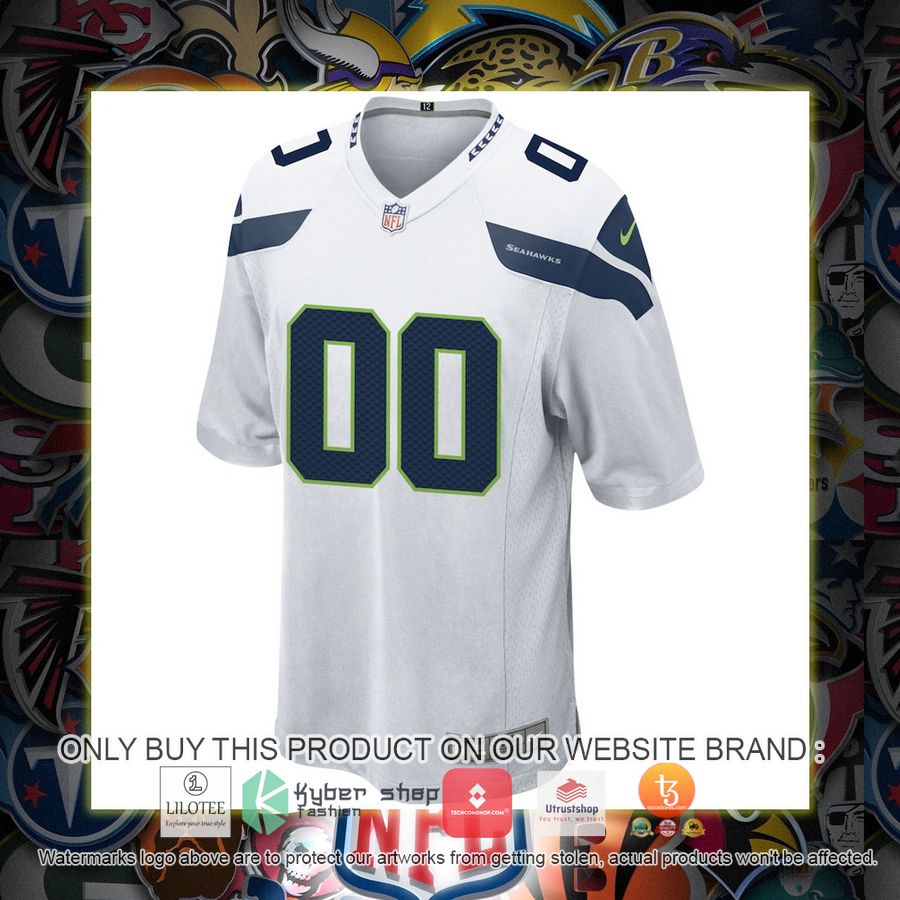 HOT Seattle Seahawks Nike White Personalized Football Jersey 2 personalized seattle seahawks nike white football jersey 2 4557
