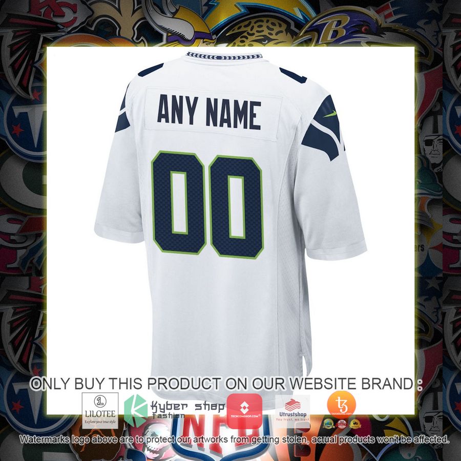 HOT Seattle Seahawks Nike White Personalized Football Jersey 3 personalized seattle seahawks nike white football jersey 3 51825