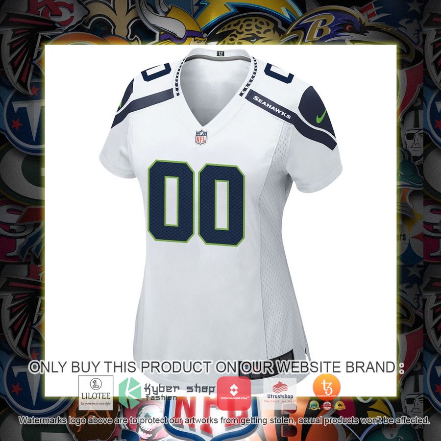 HOT Seattle Seahawks Nike Women's White Personalized Football Jersey 2 personalized seattle seahawks nike womens white football jersey 2 14920