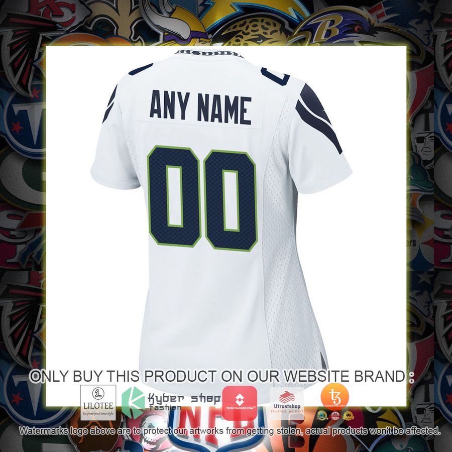HOT Seattle Seahawks Nike Women's White Personalized Football Jersey 3 personalized seattle seahawks nike womens white football jersey 3 2139