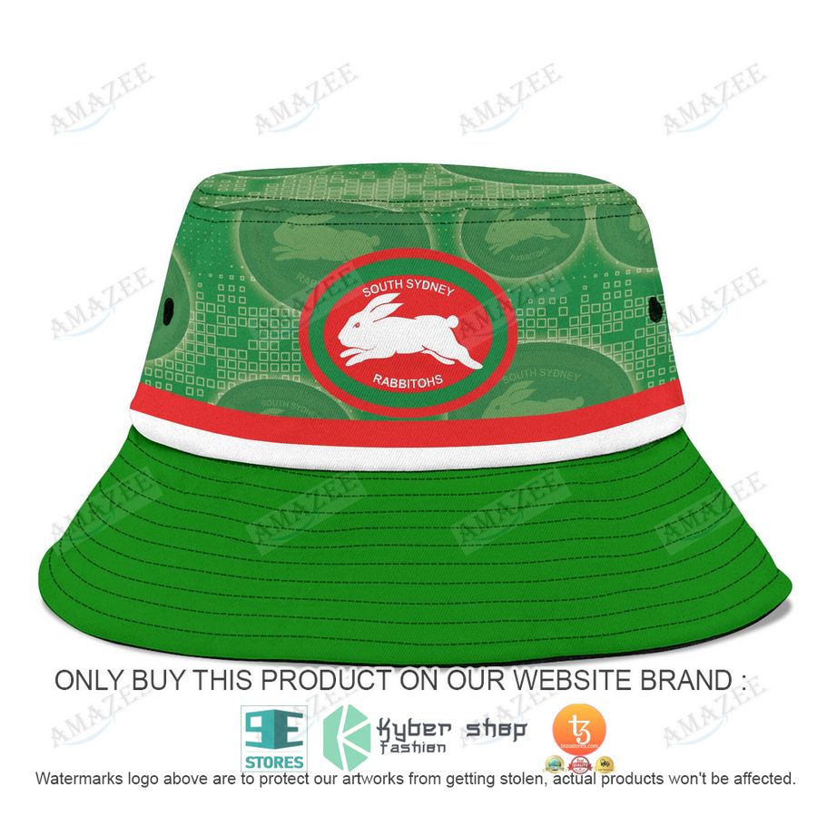 personalized south sydney rabbitohs green bucket hat 1 8425