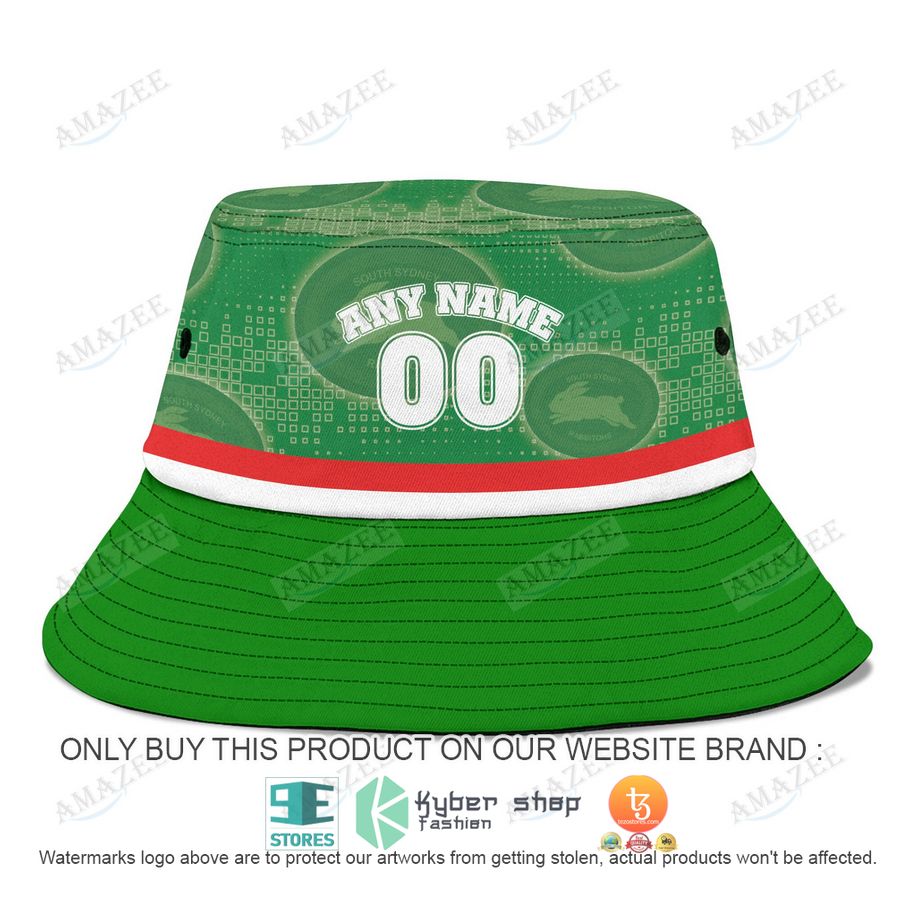personalized south sydney rabbitohs green bucket hat 2 30853