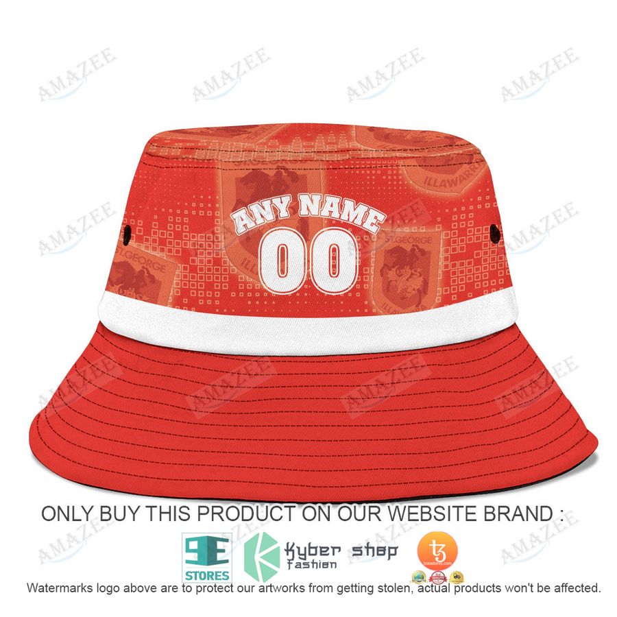 personalized st george illawarra dragons orange bucket hat 2 86502