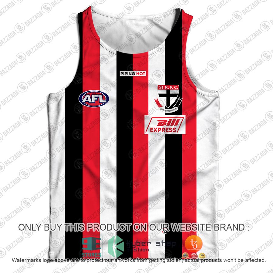 personalized st kilda saints football club vintage retro afl guernsey bill express tank top 2 47926