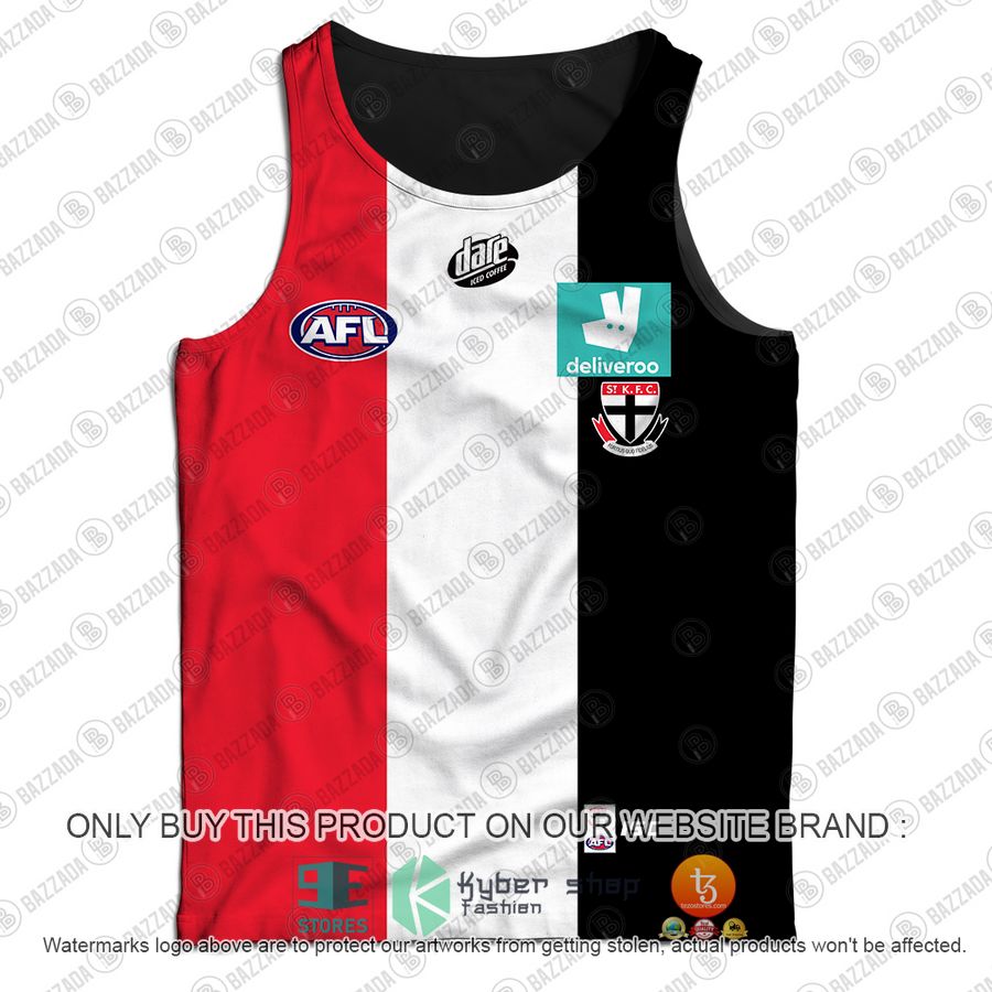 personalized st kilda saints football club vintage retro afl guernsey deliveroo tank top 2 59762