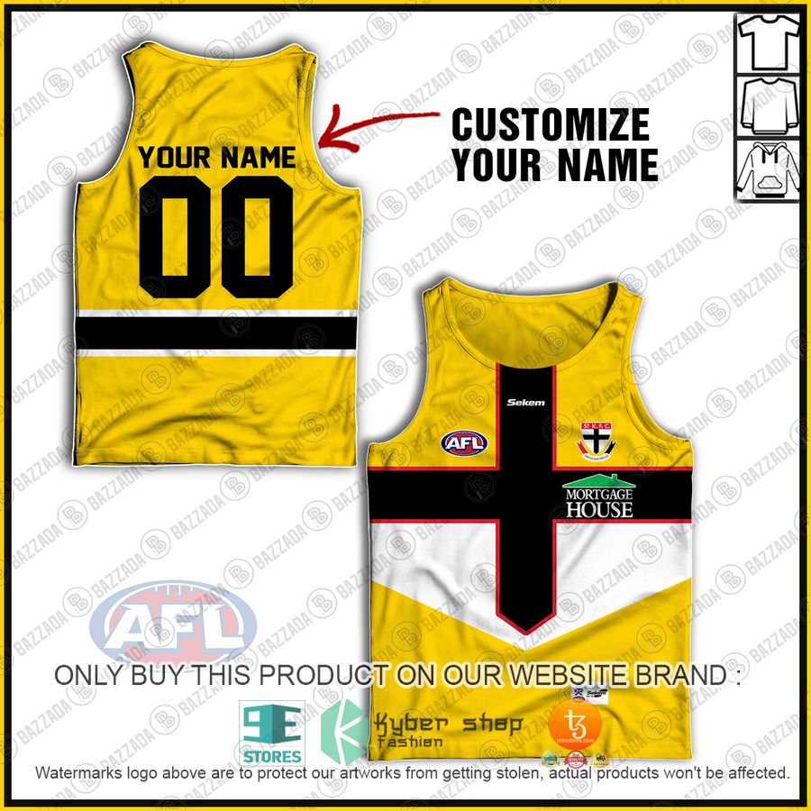 personalized st kilda saints football club vintage retro afl guernsey mortgage house tank top 1 23278