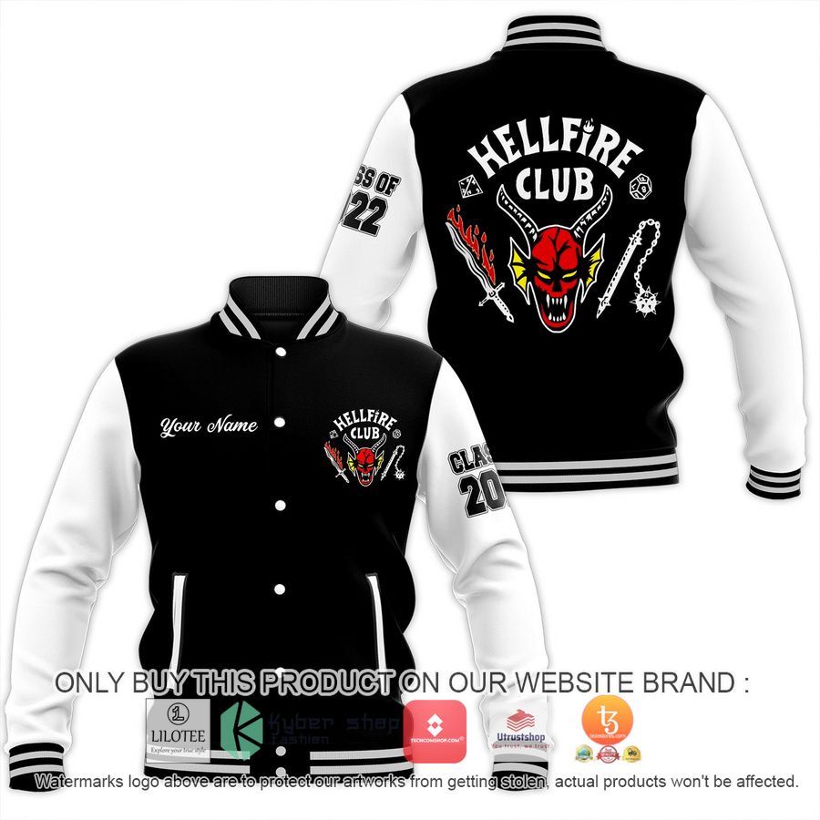 personalized stranger things hellfire club baseball jacket 1 25461