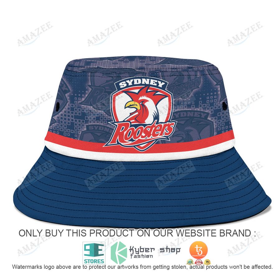 personalized sydney roosters blue bucket hat 1 8256
