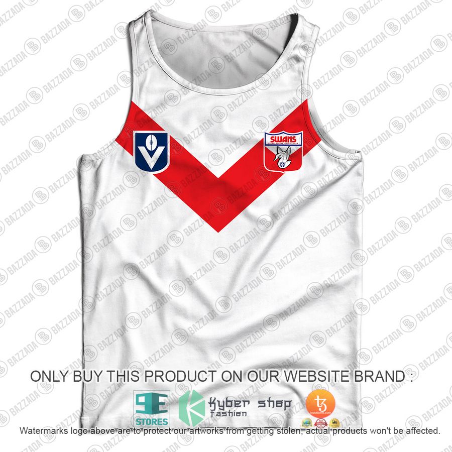 personalized sydney swans football club vintage retro afl vfl guernsey tank top 2 23140