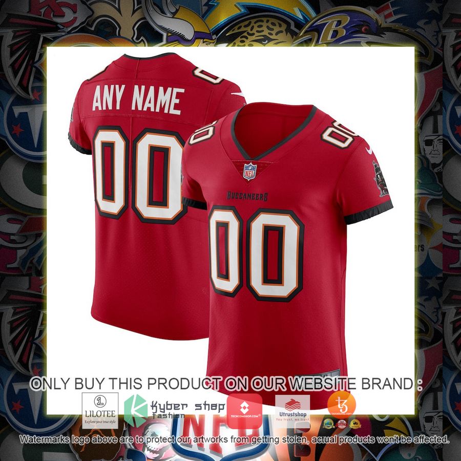 personalized tampa bay buccaneers nike vapor elite red football jersey 1 81618