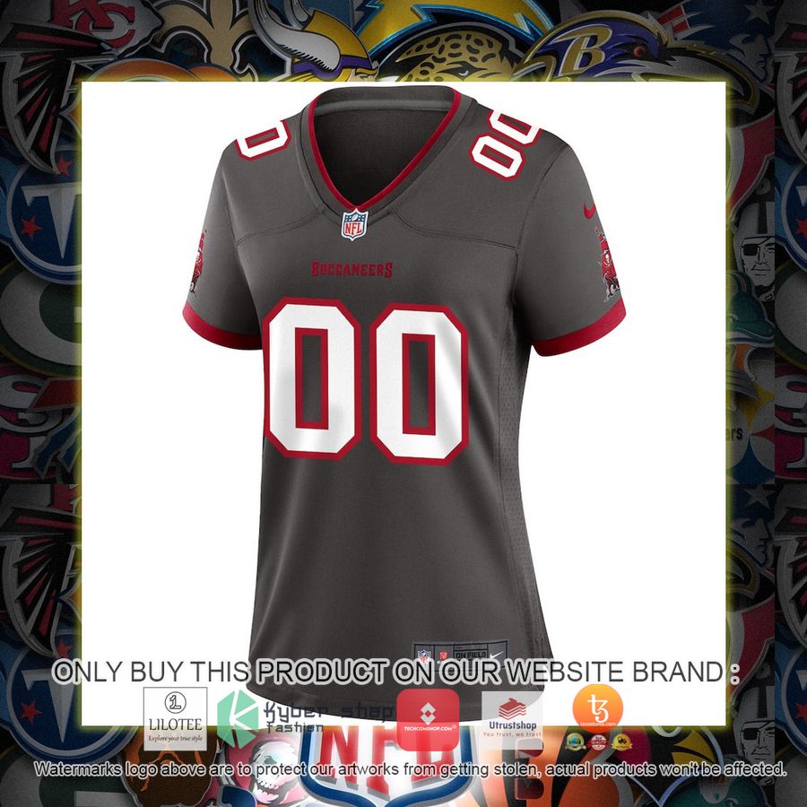 HOT Tampa Bay Buccaneers Nike Women's Alternate Pewter Personalized Football Jersey 2 personalized tampa bay buccaneers nike womens alternate pewter football jersey 2 44715