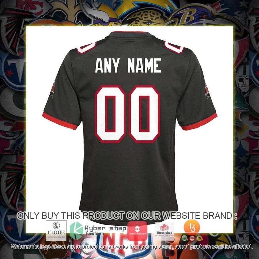 HOT Tampa Bay Buccaneers Nike Youth Alternate Pewter Personalized Football Jersey 3 personalized tampa bay buccaneers nike youth alternate pewter football jersey 3 20904