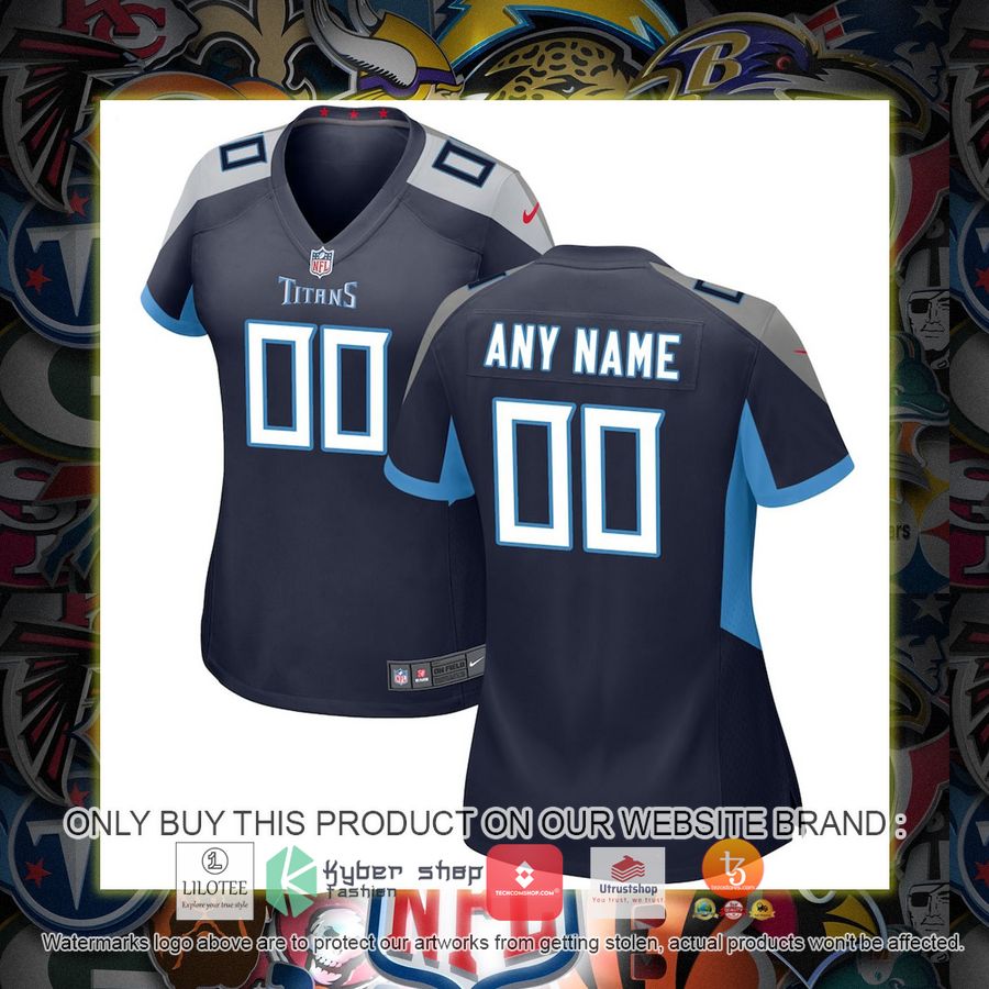 personalized tennessee titans nike womens navy football jersey 1 4587
