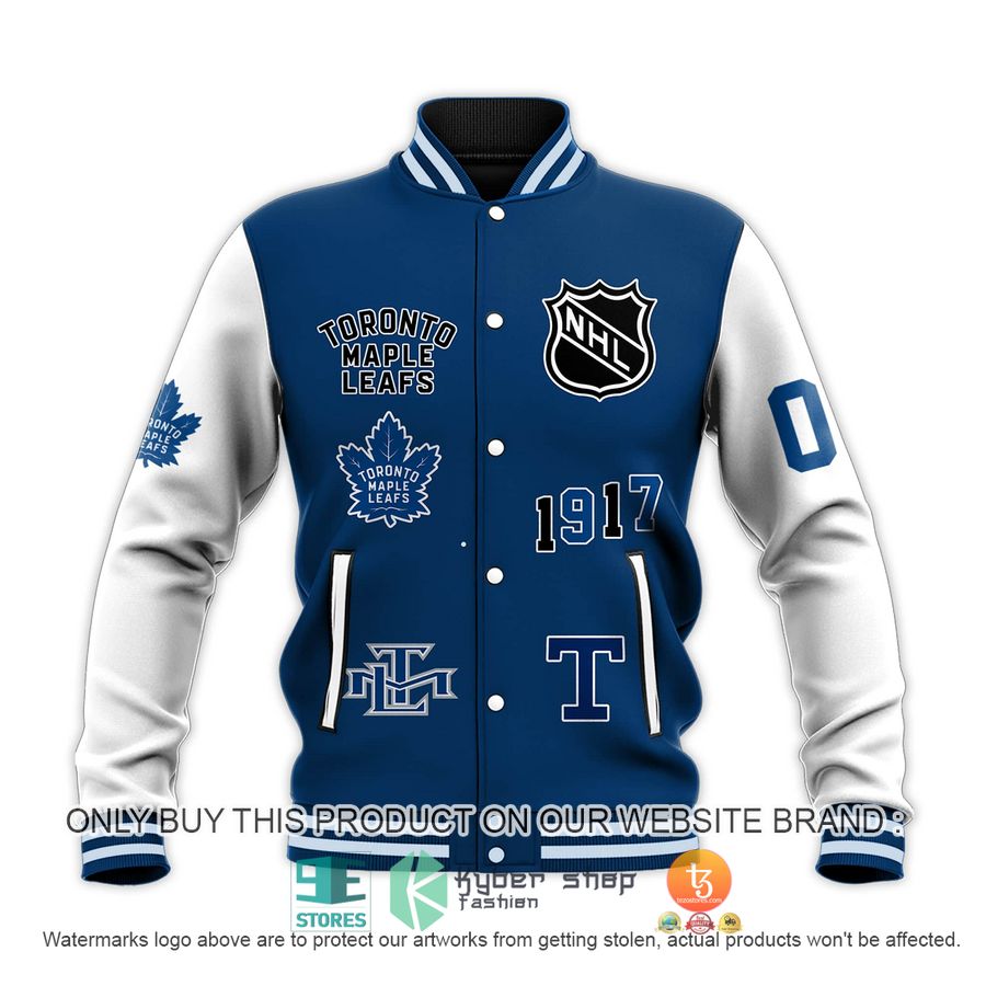 personalized toronto maple leafs 1917 baseball jacket 2 68078