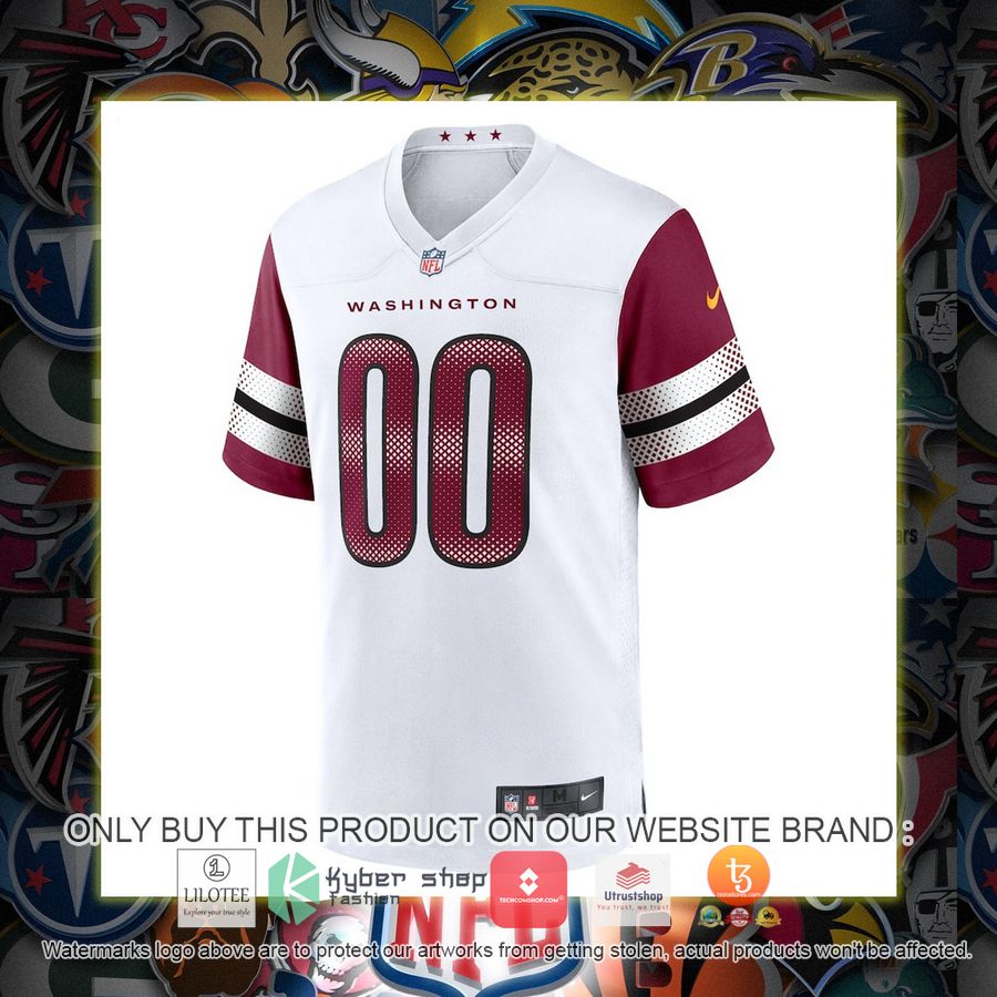 HOT Washington Commanders Nike Game White Custom Football Jersey Shirt 2 personalized washington commanders nike game white football jersey 2 57257
