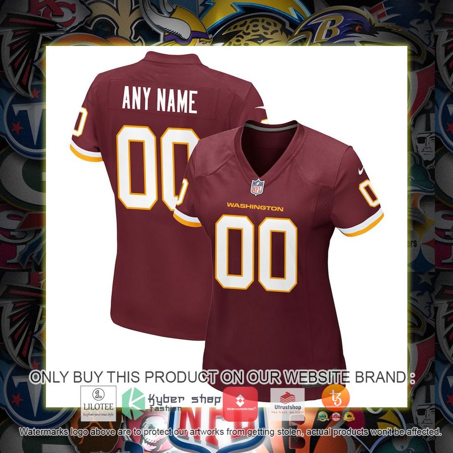 HOT Washington Football Team Nike Women's Burgundy Personalized Football Jersey 1 personalized washington football team nike womens burgundy football jersey 1 30871