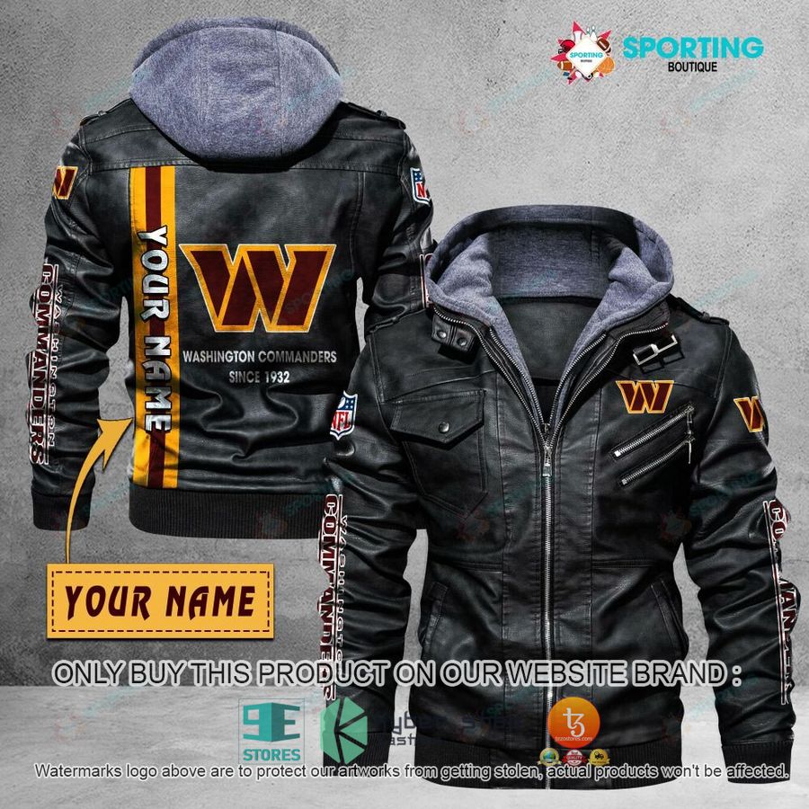 NEW NFL Washington Football Team Since 19 Custom Name Leather Jacket 4 personalized washington football team since 19 leather jacket 1 99515