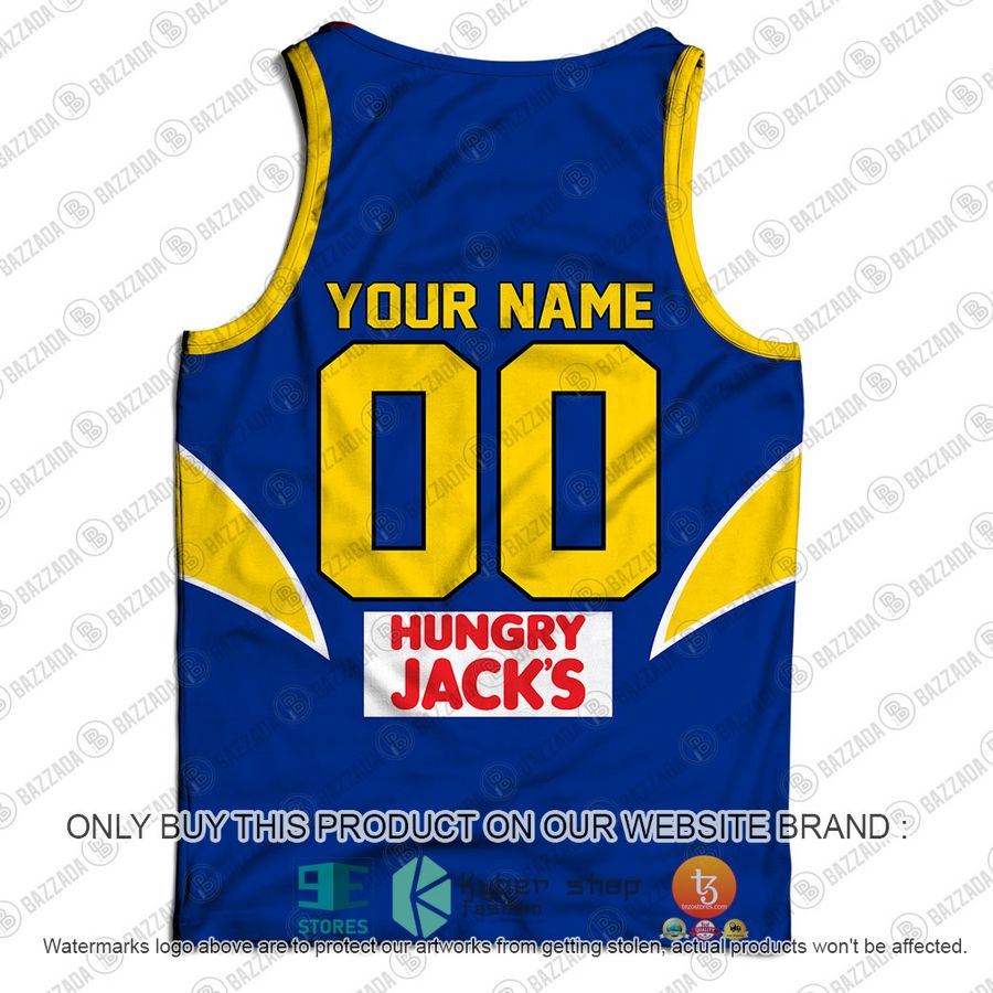 HOT WEST COAST EAGLES Football Club Vintage Retro AFL Guernsey Hungry Jacks Personalized Tank Top 3 personalized west coast eagles football club vintage retro afl guernsey hungry jacks tank top 3 3282