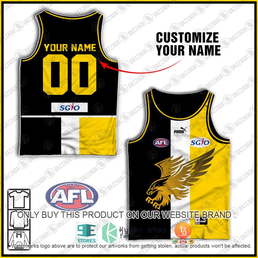personalized west coast eagles football club vintage retro afl guernsey sgio puma tank top 1 18282
