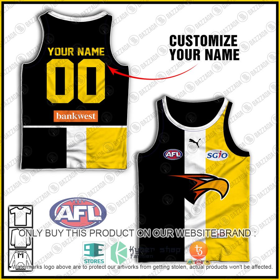 personalized west coast eagles football club vintage retro afl guernsey sgio tank top 1 50219