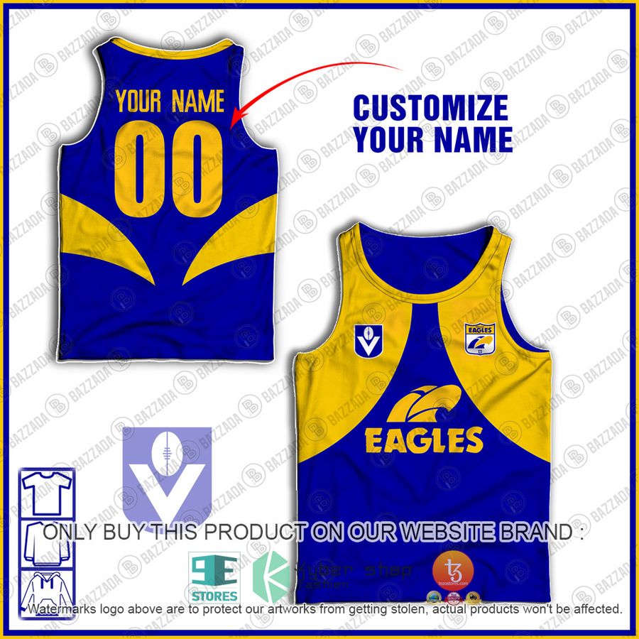 personalized west coast eagles football club vintage retro afl vfl guernsey tank top 1 99679