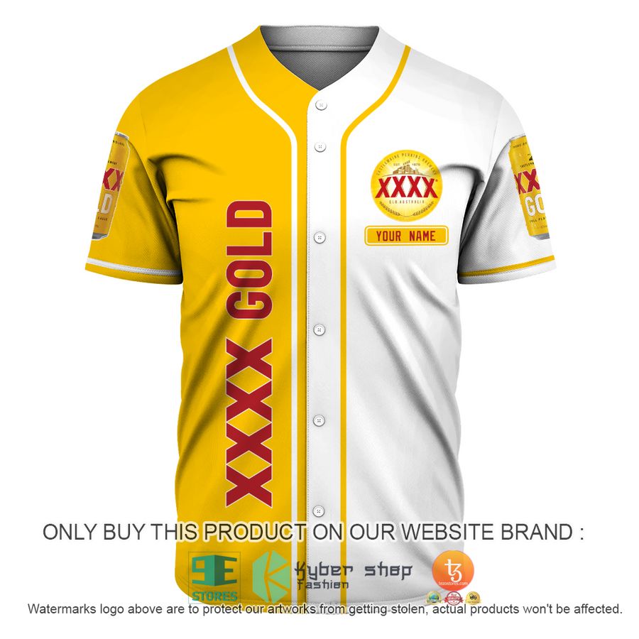 HOT XXXX Gold Personalized Baseball Jersey 2 personalized xxxx gold baseball jersey shirt 2 89397