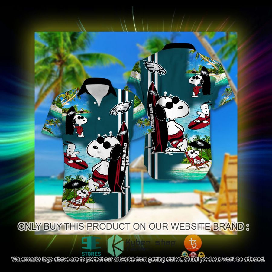 HOT Philadelphia Eagles Snoopy Surfing Hawaiian Shirt, Short 3 philadelphia eagles nfl hawaiian shirt short 3 47882