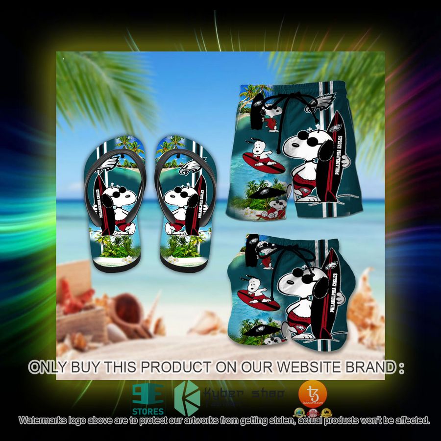 HOT Philadelphia Eagles Snoopy Surfing Hawaiian Shirt, Short 4 philadelphia eagles nfl hawaiian shirt short 4 83263