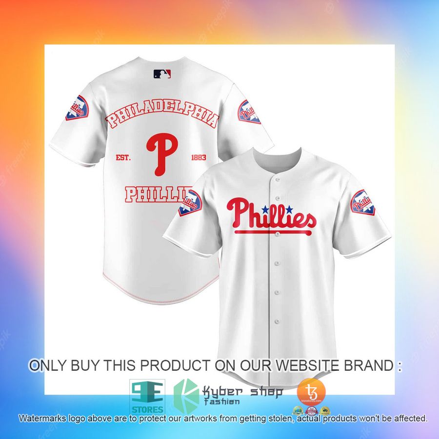 NEW Philadelphia Phillies Baseball Shirt 3 philadelphia phillies baseball jersey 3 17299