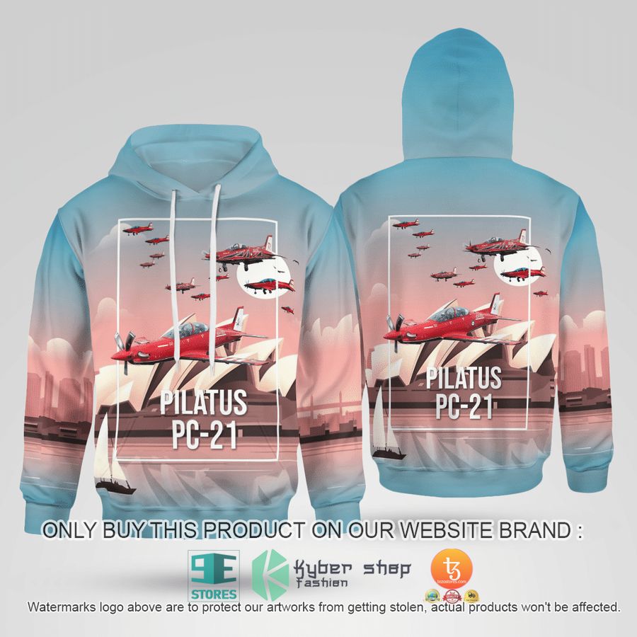 NEW Pilatus PC-21 Australian Air Force Hoodie 25 pilatus pc 21 australian air force 3d hoodie 1 89387