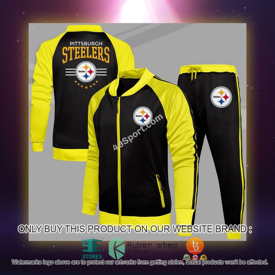 NEW Pittsburgh Steelers Logo Tracksuit Shirt, Long Pants 6 pittsburgh steelers logo sport tracksuit 6 50236