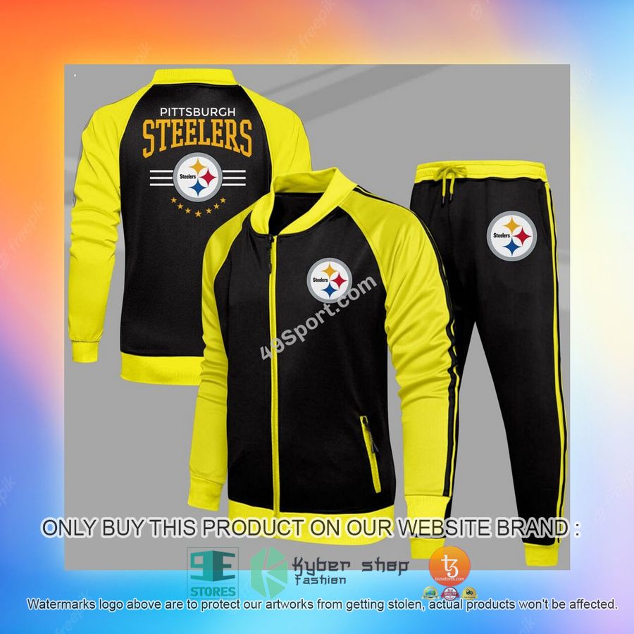 NEW Pittsburgh Steelers Logo Tracksuit Shirt, Long Pants 9 pittsburgh steelers logo sport tracksuit 9 42065