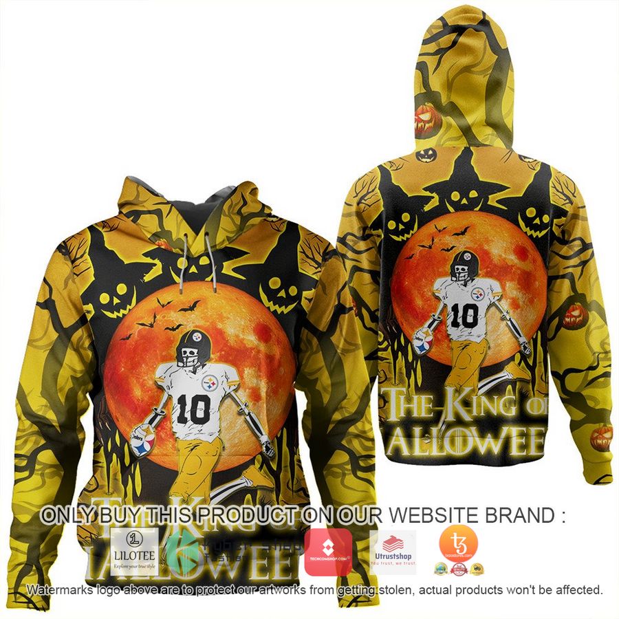 pittsburgh steelers skull the king of halloween 3d shirt hoodie 1 5567