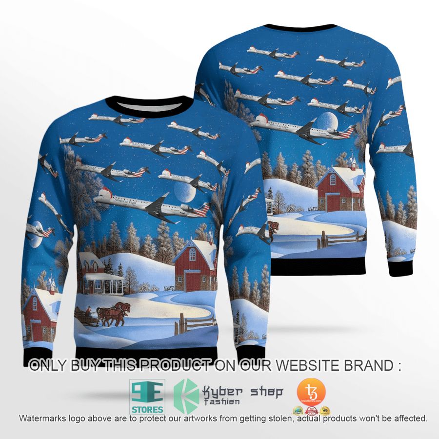 NEW PSA Airlines Bombardier CRJ900 Christmas Sweatshirt, Sweater 24 psa airlines bombardier crj900 christmas sweater sweatshirt 1 20694