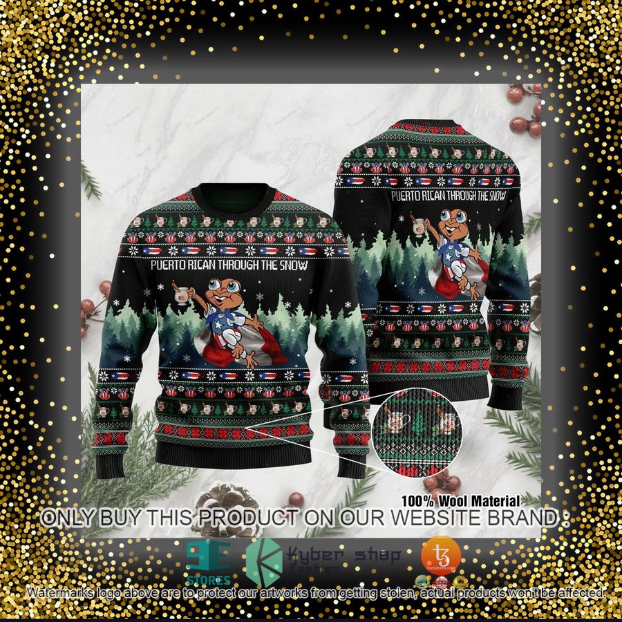HOT Puerto Rican Through The Snow Ugly Christmas Sweater 4 puerto rican through the snow ugly christmas sweater 4 60478