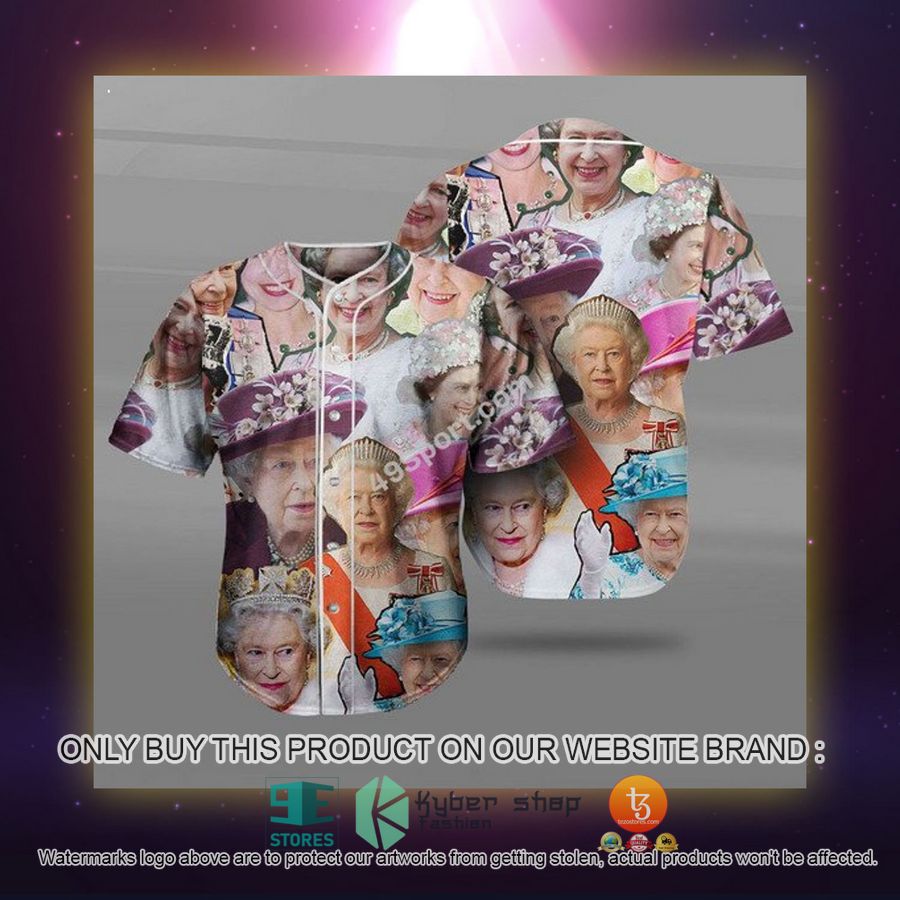 NEW Queen Elizabeth II Baseball Shirt 2 queen elizabeth ii baseball jersey 2 85391