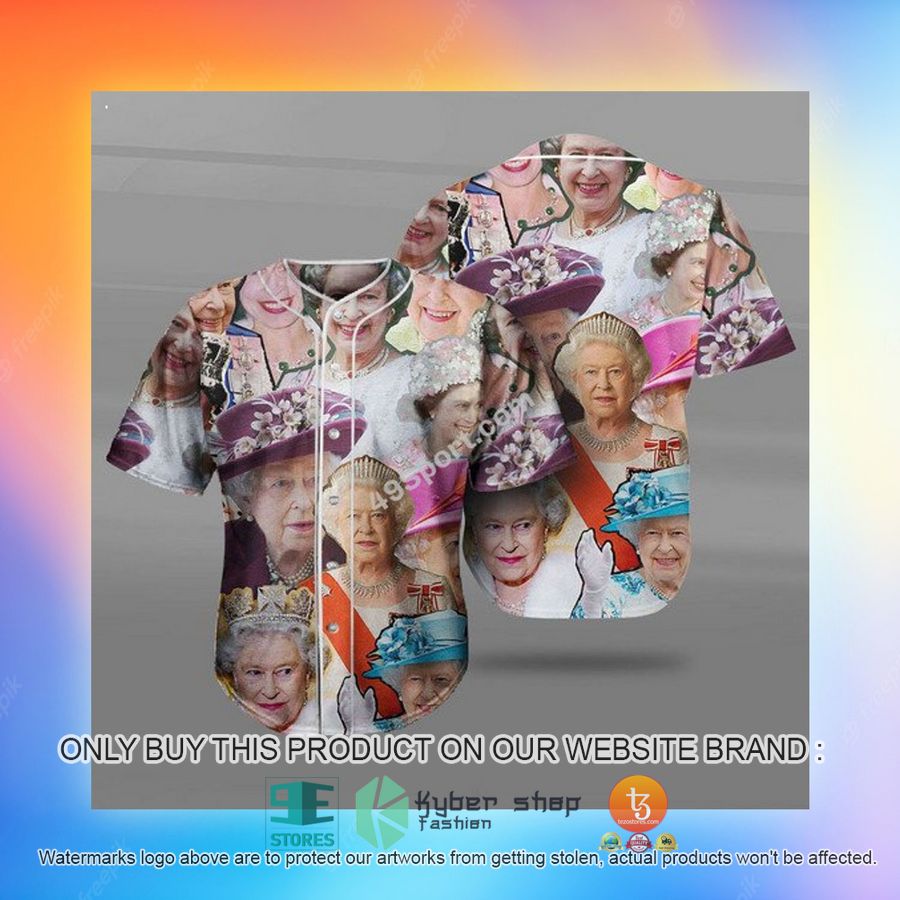 NEW Queen Elizabeth II Baseball Shirt 3 queen elizabeth ii baseball jersey 3 27775