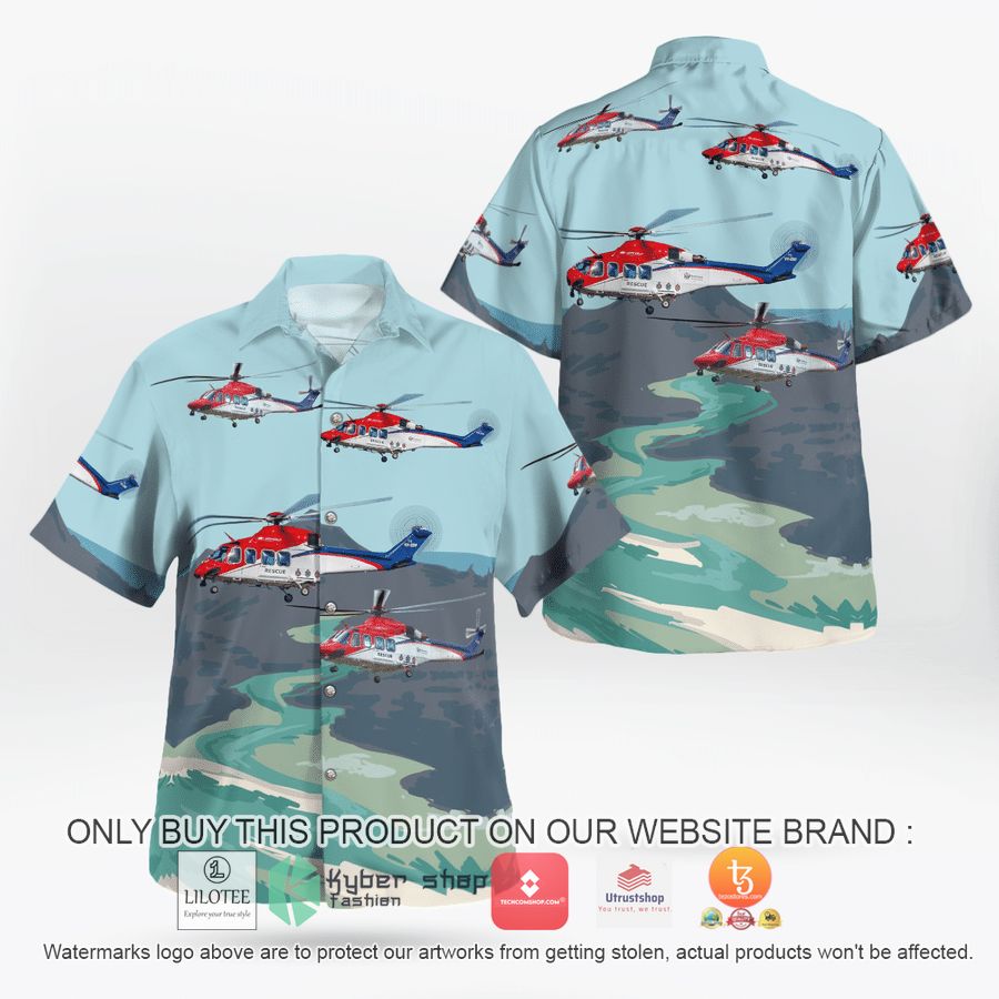 queensland air ambulance agustawestland aw139 helicopter hawaiian shirt 1 34725