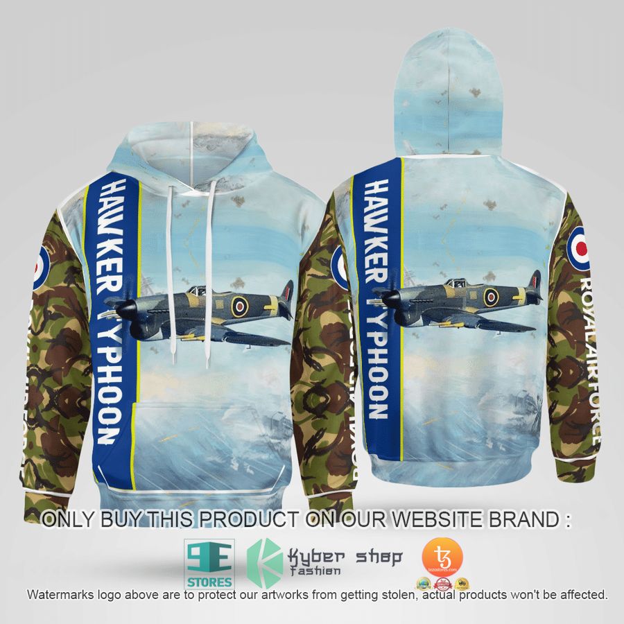 NEW RAF Hawker Typhoon Hoodie 2 raf hawker typhoon 3d hoodie 2 26887