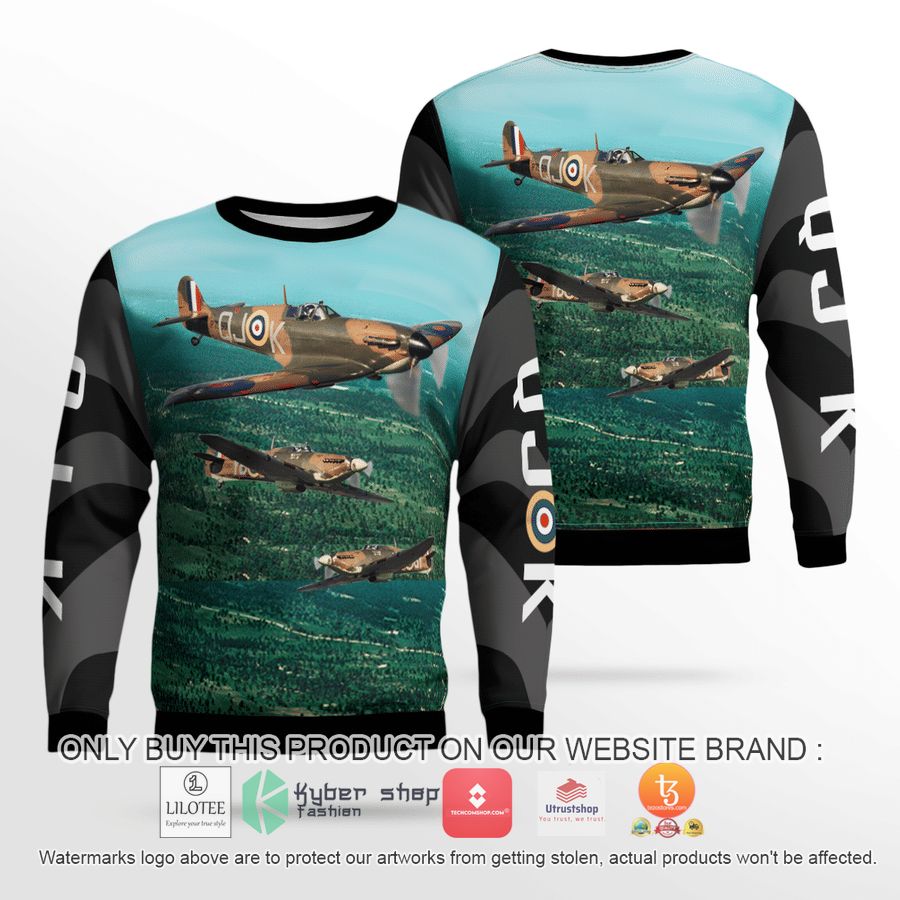 raf supermarine spitfire and hawker hurricane 3d sweater 1 22819