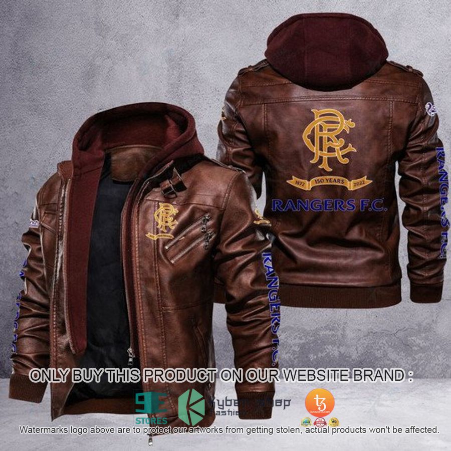 NEW Rangers F.C Leather Jacket 2 rangers f c leather jacket 2 5008