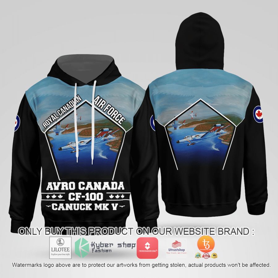 HOT RCAF Avro Canada CF-100 Canuck Mk V Hoodie 2 rcaf avro canada cf 100 canuck mk v hoodie 3d 2 38197